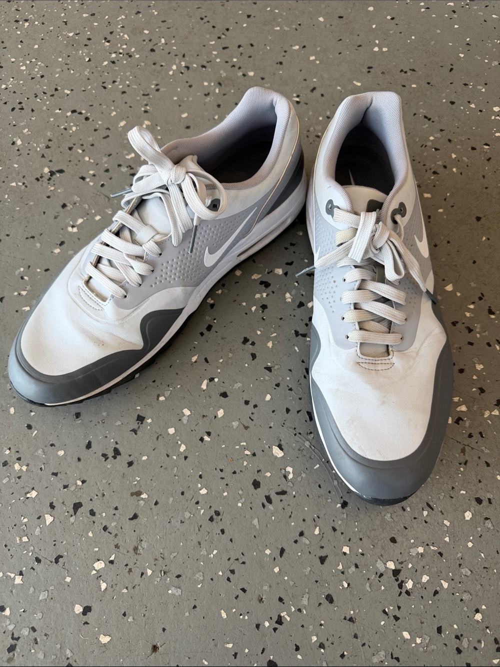Nike Men’s Athletic Shoes in White & Gray